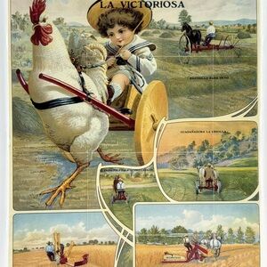 Milwaukee Harvesting Equipment Advertising Poster Historical Society Print 12x17